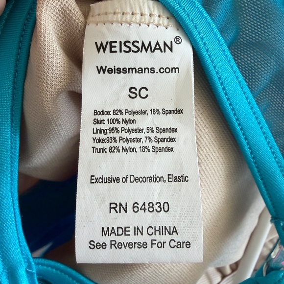 Weissman Pink & Blue Dance Costume, size SC - Picture 4 of 4